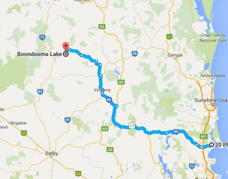 Map to Boondooma