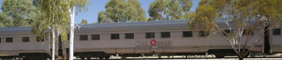 The modern Ghan train