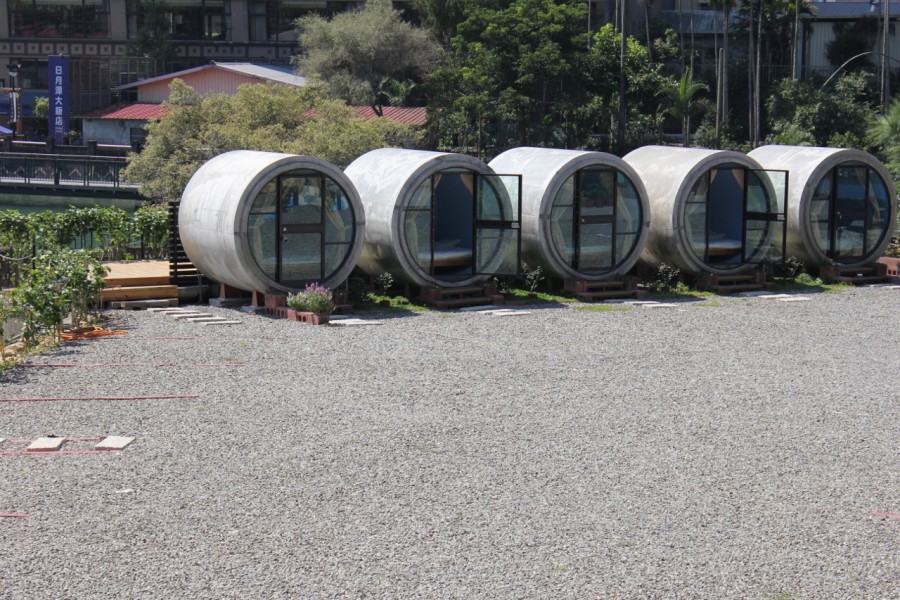 Concrete Pipes turned into accommodation