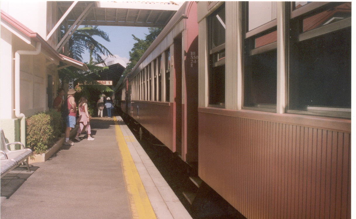 Cairns waiting to leave for Kuranda Railway 