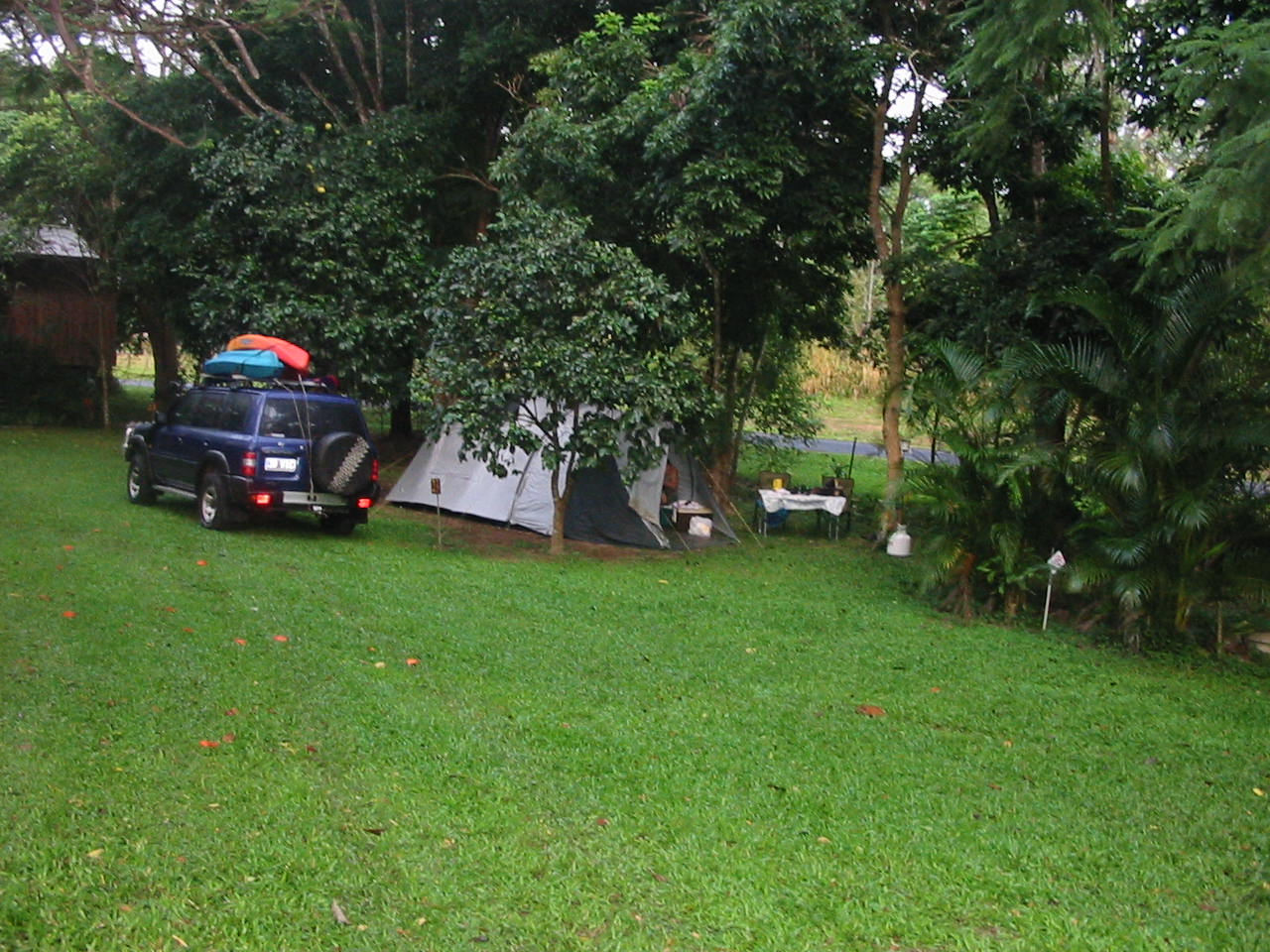 Our Camp in Kuranda Rain forest Park 
